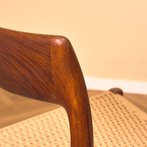 Danish dining chairs 'model 77' in teak by Niels Otto Møller for J.L. Møllers Møbelfabrik