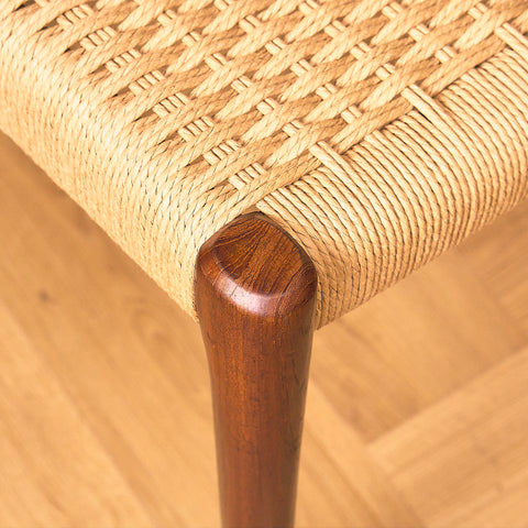 Danish dining chairs 'model 77' in teak by Niels Otto Møller for J.L. Møllers Møbelfabrik