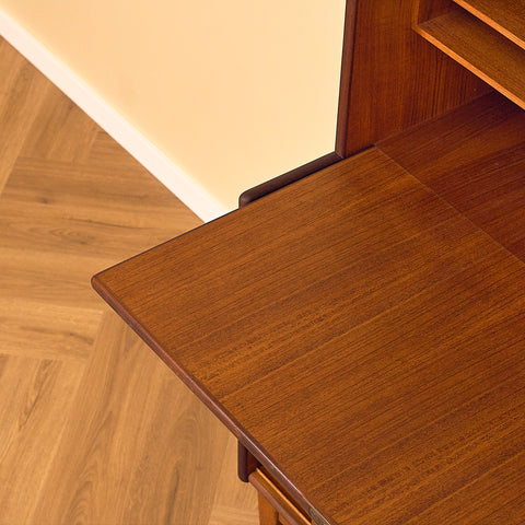 Bräntorps Teak Bookshelf with Writing Flap
