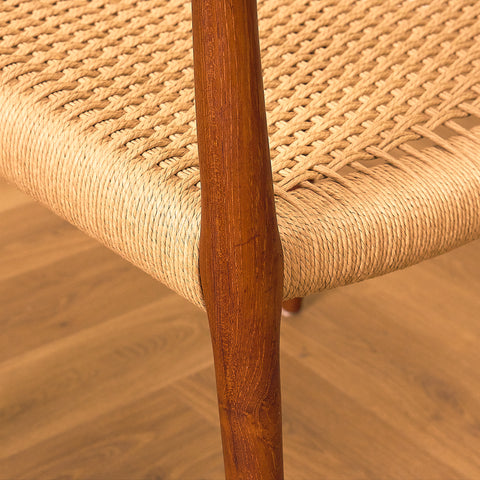 Danish dining chairs 'model 77' in teak by Niels Otto Møller for J.L. Møllers Møbelfabrik