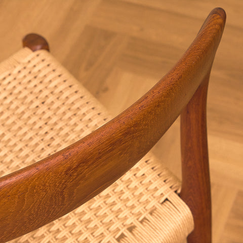 Danish dining chairs 'model 77' in teak by Niels Otto Møller for J.L. Møllers Møbelfabrik