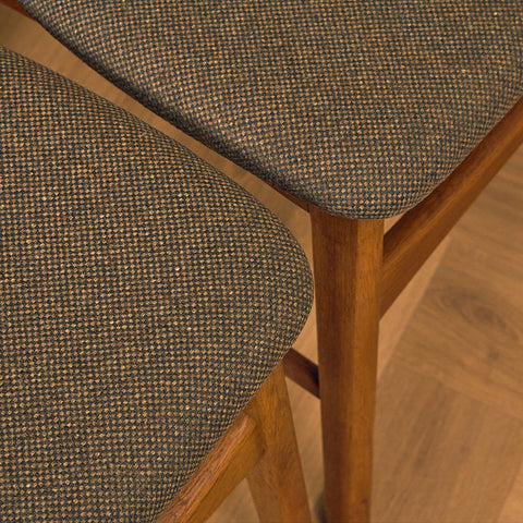 Danish dining chairs in teak and oak by Ib Kofod-Larsen