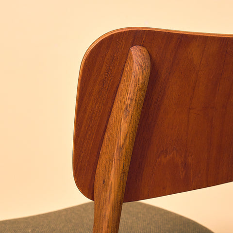 Danish dining chairs in teak and oak by Ib Kofod-Larsen