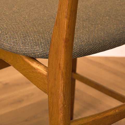 Danish dining chairs in teak and oak by Ib Kofod-Larsen
