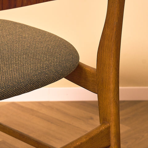 Danish dining chairs in teak and oak by Ib Kofod-Larsen