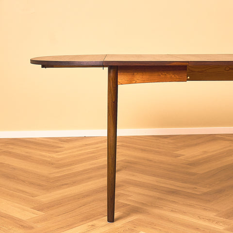 Arne Vodder Style Santos Rosewood Drop-leaf Dining Table