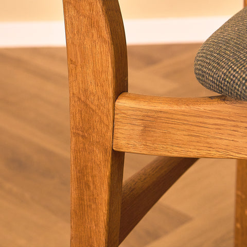 Danish dining chairs in teak and oak by Ib Kofod-Larsen