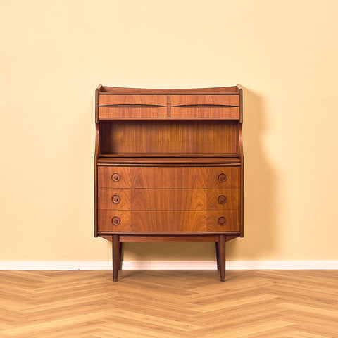 G. Falsig Teak Secretary Writing Desk