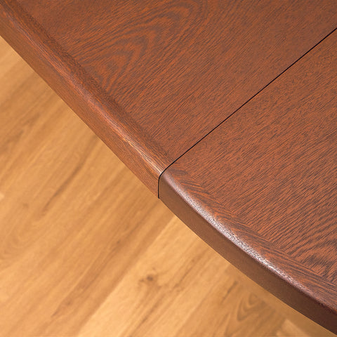 Danish round dining table in mahogany by Bramin