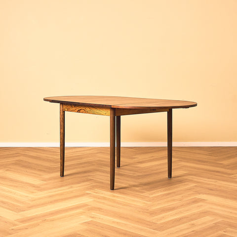 Danish dining table in Santos rosewood 'Arne Vodder style'