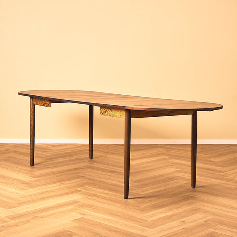 Danish dining table in Santos rosewood 'Arne Vodder style'