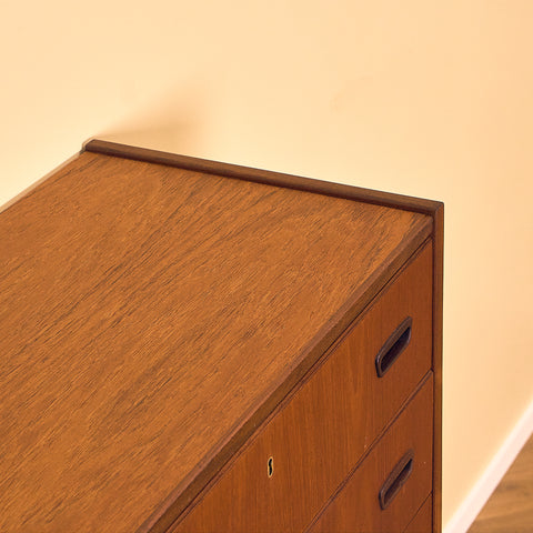 Tall Teak Chest of Drawers with Seven Drawers