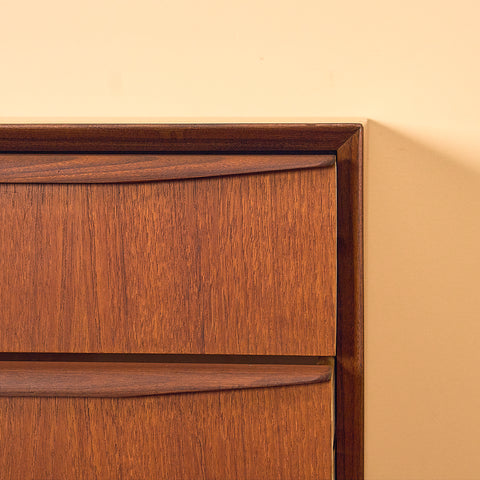 Danish Teak Chest of Six Drawers