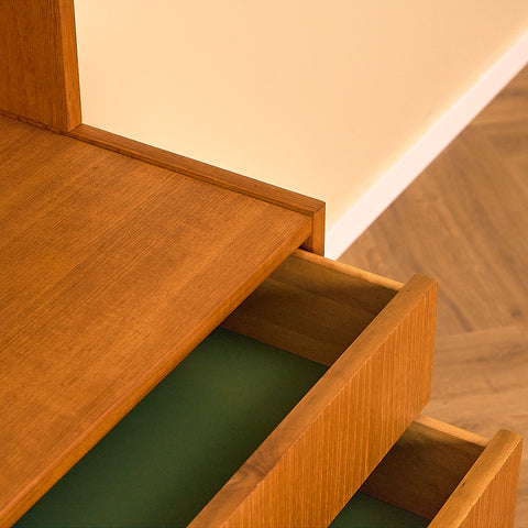Swedish bookshelf in teak by B. Fridhagen for Bodafors