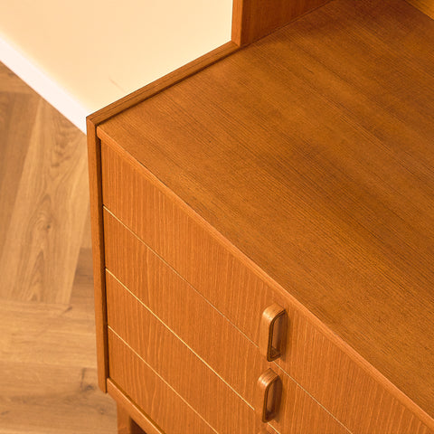 Swedish bookshelf in teak by B. Fridhagen for Bodafors
