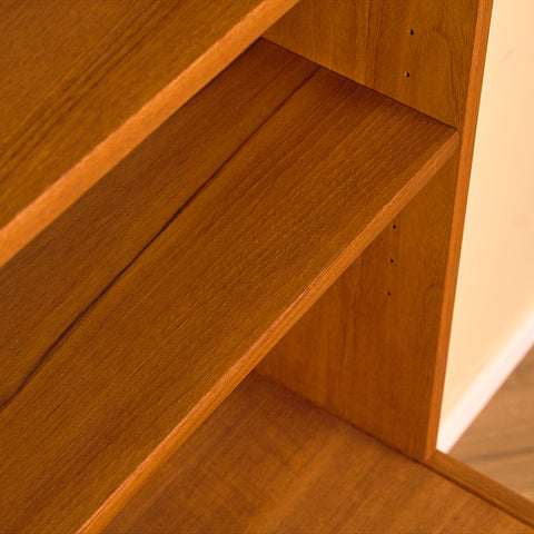 Swedish bookshelf in teak by B. Fridhagen for Bodafors