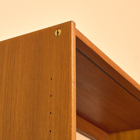 Swedish bookshelf in teak by B. Fridhagen for Bodafors