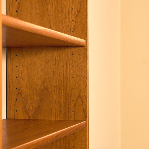 Swedish bookshelf in teak by B. Fridhagen for Bodafors