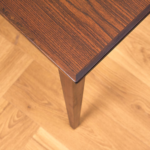 Danish side table in dark wood