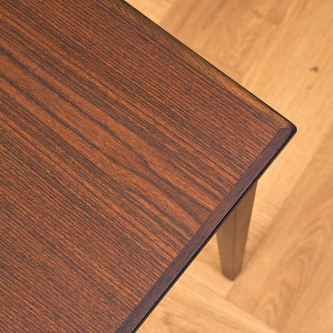 Danish side table in dark wood