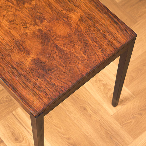 Danish side table in Santos rosewood