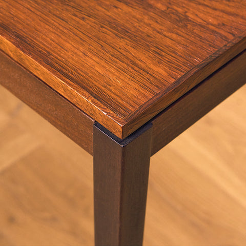 Danish side table in Santos rosewood