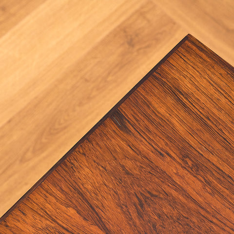 Danish side table in Santos rosewood