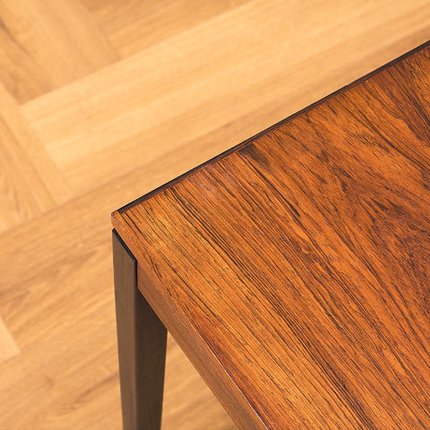 Danish side table in Santos rosewood