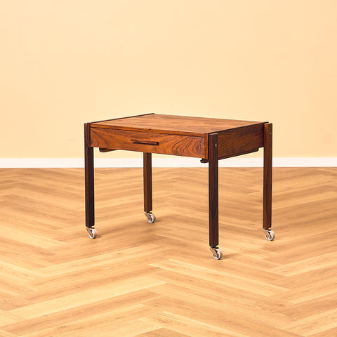 Danish side table in Santos rosewood