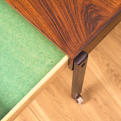 Danish side table in Santos rosewood