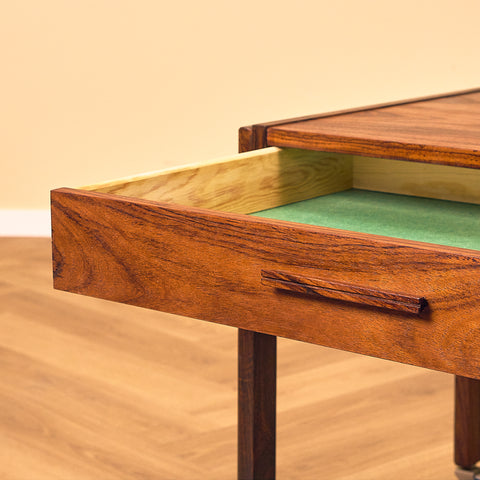 Danish side table in Santos rosewood