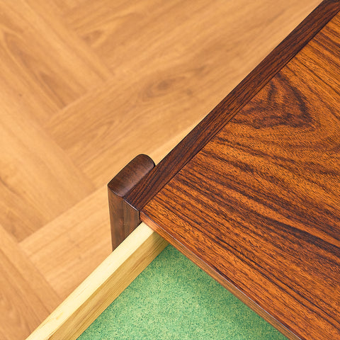 Danish side table in Santos rosewood