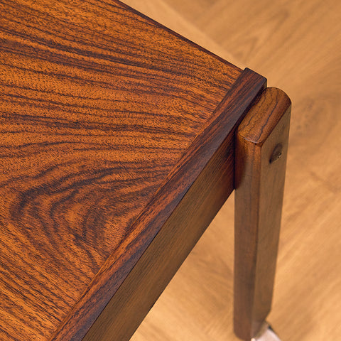 Danish side table in Santos rosewood