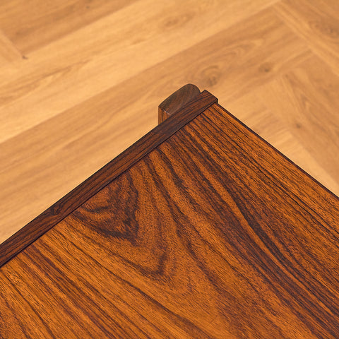 Danish side table in Santos rosewood