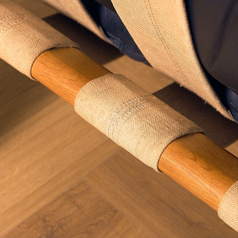 Finnish armchair in solid oak, model 'Africa' by Esko Pajamies for Asko Oy