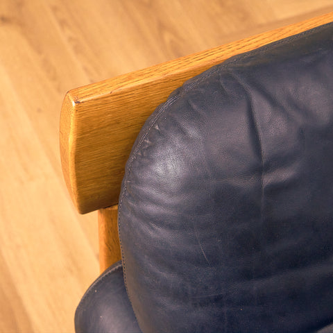 Finnish armchair in solid oak, model 'Africa' by Esko Pajamies for Asko Oy