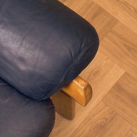 Finnish armchair in solid oak, model 'Africa' by Esko Pajamies for Asko Oy