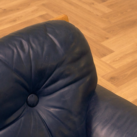 Finnish armchair in solid oak, model 'Africa' by Esko Pajamies for Asko Oy