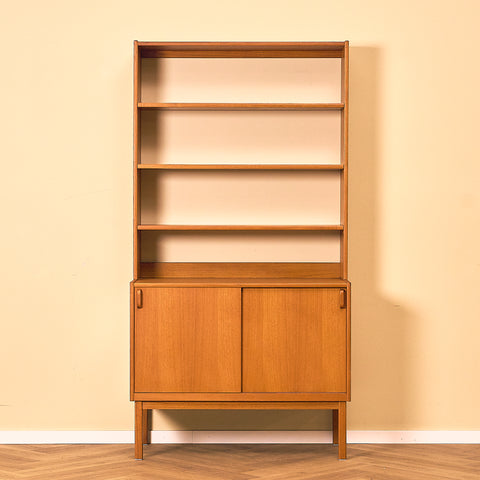 Swedish bookshelf in teak by B. Fridhagen for Bodafors