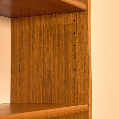 Swedish bookshelf in teak by B. Fridhagen for Bodafors