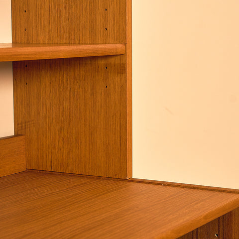 Swedish bookshelf in teak by B. Fridhagen for Bodafors