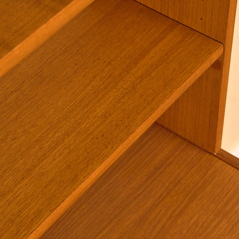 Swedish bookshelf in teak by B. Fridhagen for Bodafors