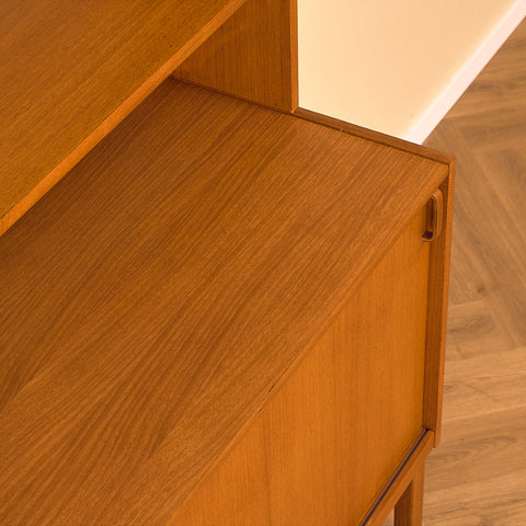 Swedish bookshelf in teak by B. Fridhagen for Bodafors