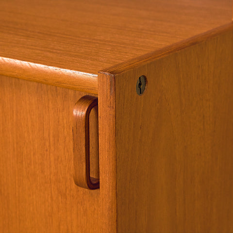 Swedish bookshelf in teak by B. Fridhagen for Bodafors
