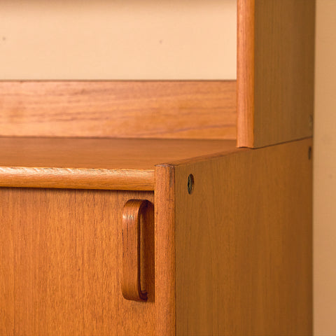 Swedish bookshelf in teak by B. Fridhagen for Bodafors