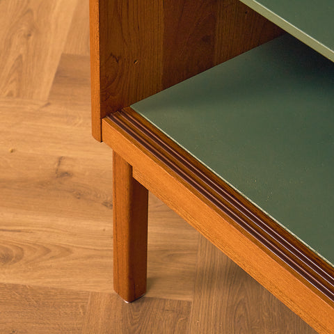 Swedish bookshelf in teak by B. Fridhagen for Bodafors