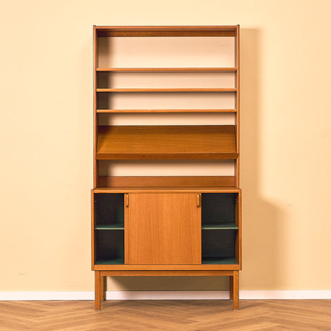 Swedish bookshelf in teak by B. Fridhagen for Bodafors