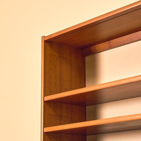 Swedish bookshelf in teak by B. Fridhagen for Bodafors
