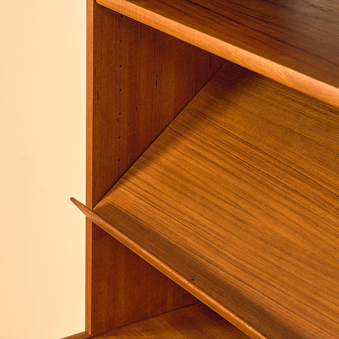 Swedish bookshelf in teak by B. Fridhagen for Bodafors