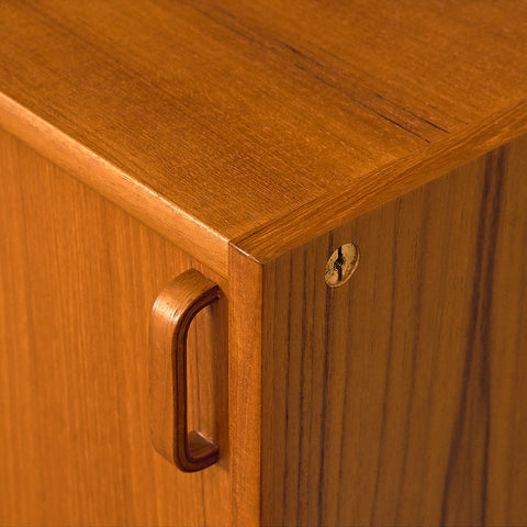 Swedish bookshelf in teak by B. Fridhagen for Bodafors